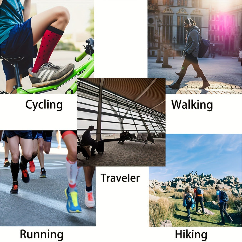 Chaussettes de Compression - Soulagement Instantané pour Jambes Lourdes et Douloureuses | Lot de 3 Paires